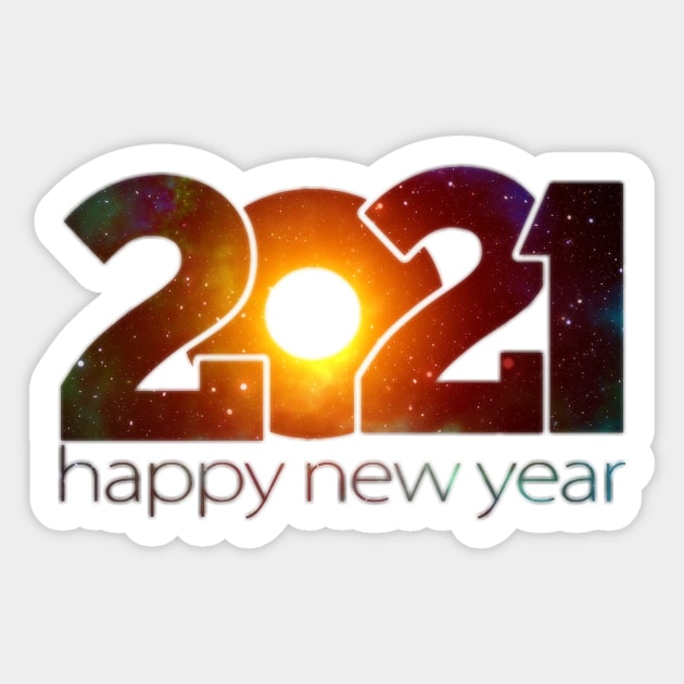 Happy New Year 2021 Merry Christmas Gifts Sticker by MIRgallery